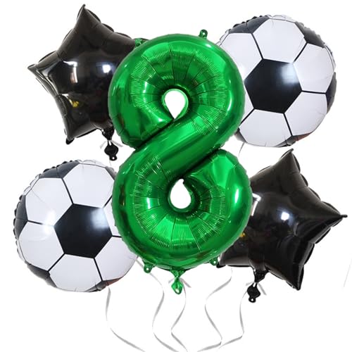 Image of Number Balloons Green Party Balloon - Giant Number 8 Balloon, 40 Inch Large Balloon for St. Patrick's Day Games Theme Birthday Decoration, Girls Boys Party Supplies