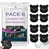 Laundry Pet Hair Catcher for Washing Machine- Keep Clothes Clean and Fur-Free with This Easy Pet Hair Remover That Stops Dog and Cat Shedding from Sticking During Wash and Dry Cycles - (1 Pack 8)