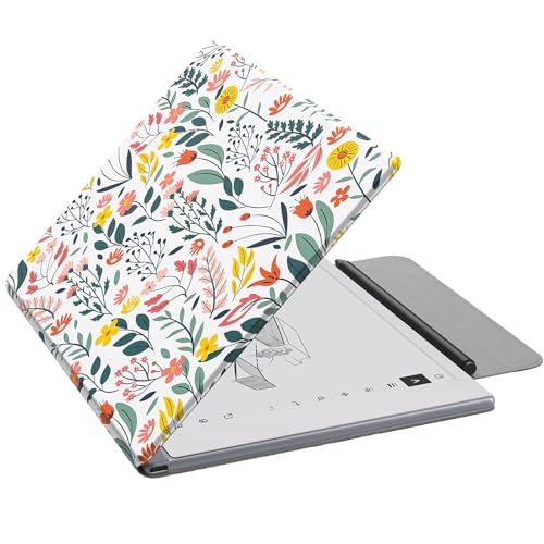 Image of MoKo Case for Remarkable 2 Tablet 10.3 inch with Pen Holder, Flowers | Ultra-Thin, Back Magnetic Design, Smart Folio Cover