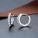 NZDLM 925 Sterling Silver Small Hoop Earrings Cubic Zirconia Cartilage Earring Earing Piercing Earrings Ear Cuff Huggie Tiny Hoops Earrings for Women Men