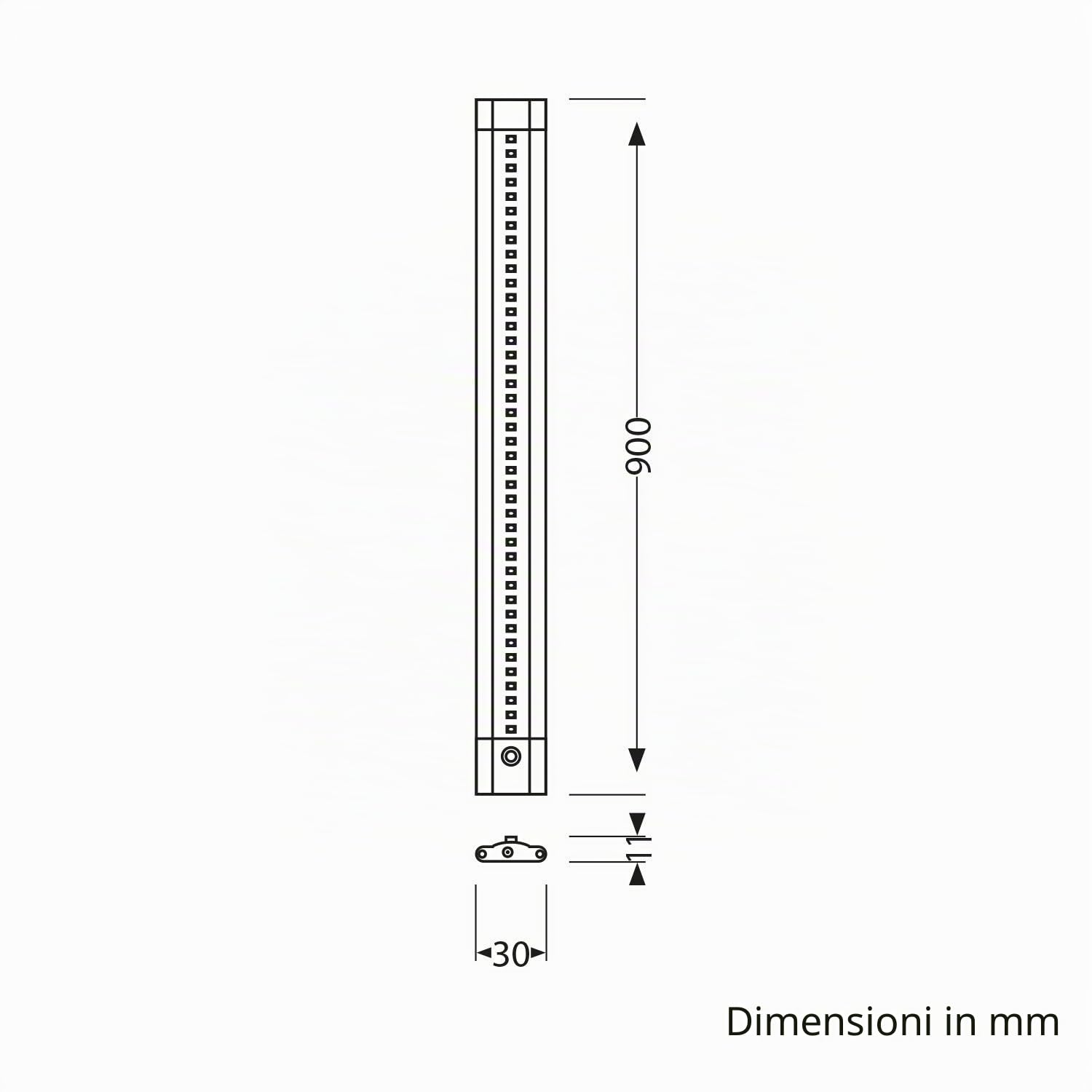 ledscom.de Luce sottopensile a LED SIRIS nero opaco, piatto, 90cm, 1044lm ciascuno, bianco Set di 2