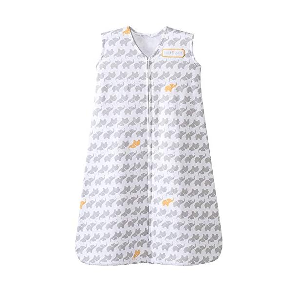 Halo Innovationen Schlafsack 100 Prozent Baumwolle Musselin Decke (12 bis 18 Monate, großer, Elefant Graphic Print)