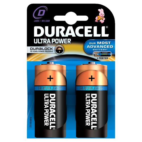 Preisvergleich Produktbild Duracell Duralock D x 2 Ultra Power (LR20) Alkaline-Batterie