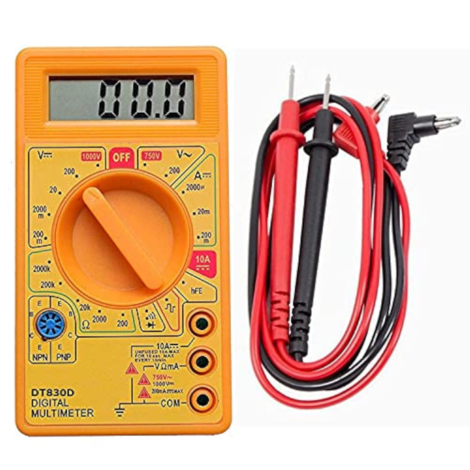 Campus Component Digital Multimeter, Yellow