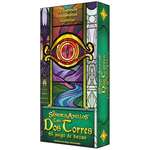 Asmodee, El Señor de los Anillos: Las Dos Torres Juego de bazas, Juego de Cartas cooperativo para Adultos y niños a Partir de 10 años, 1 a 4 Jugadores, 20 Minutos, Español