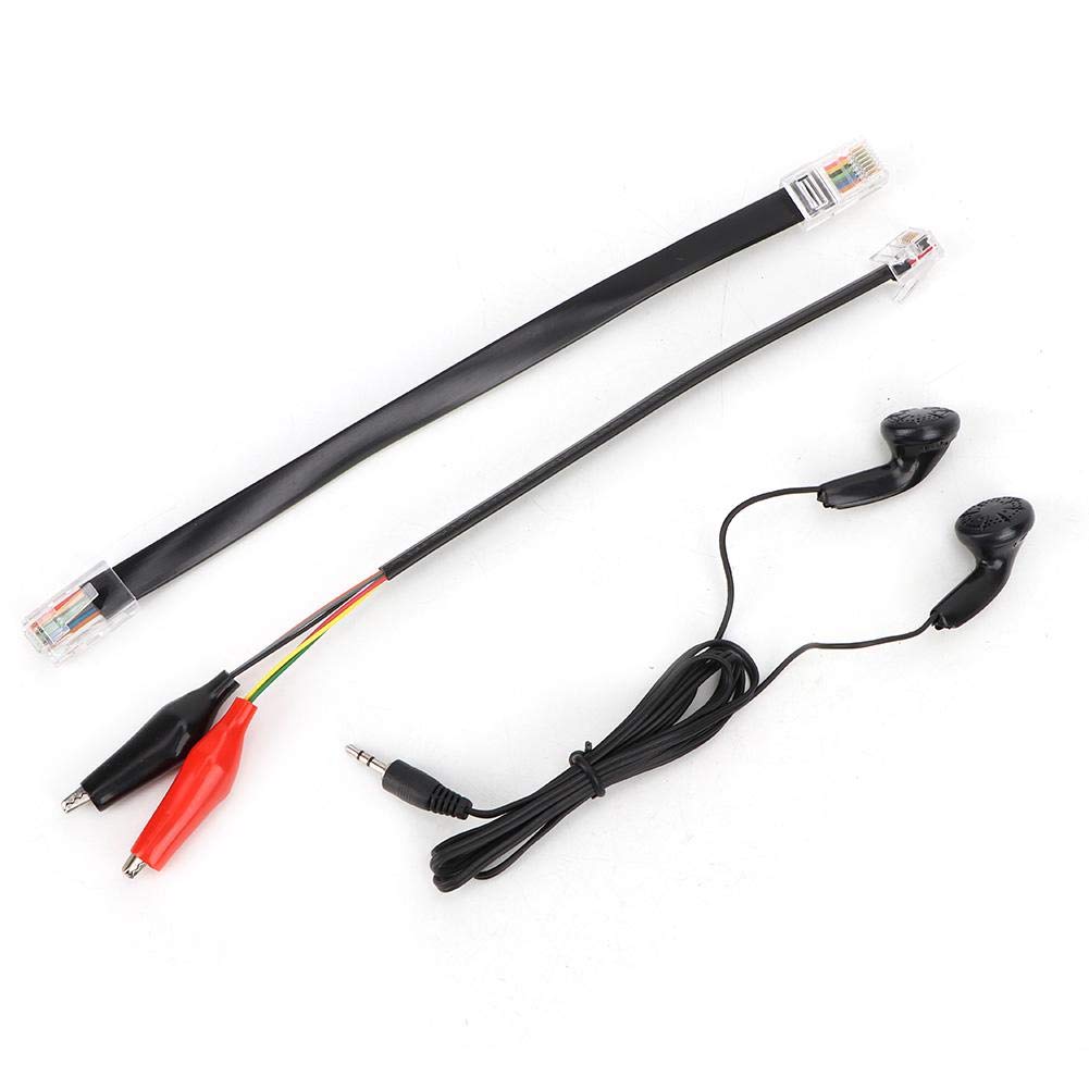 Testeur Câbles Réseau,Akozon FY868 RJ45 RJ11 Testeur de Câble de Réseau Téléphonique Portable Testeur de Circuit Kit de Traqueur de Fil