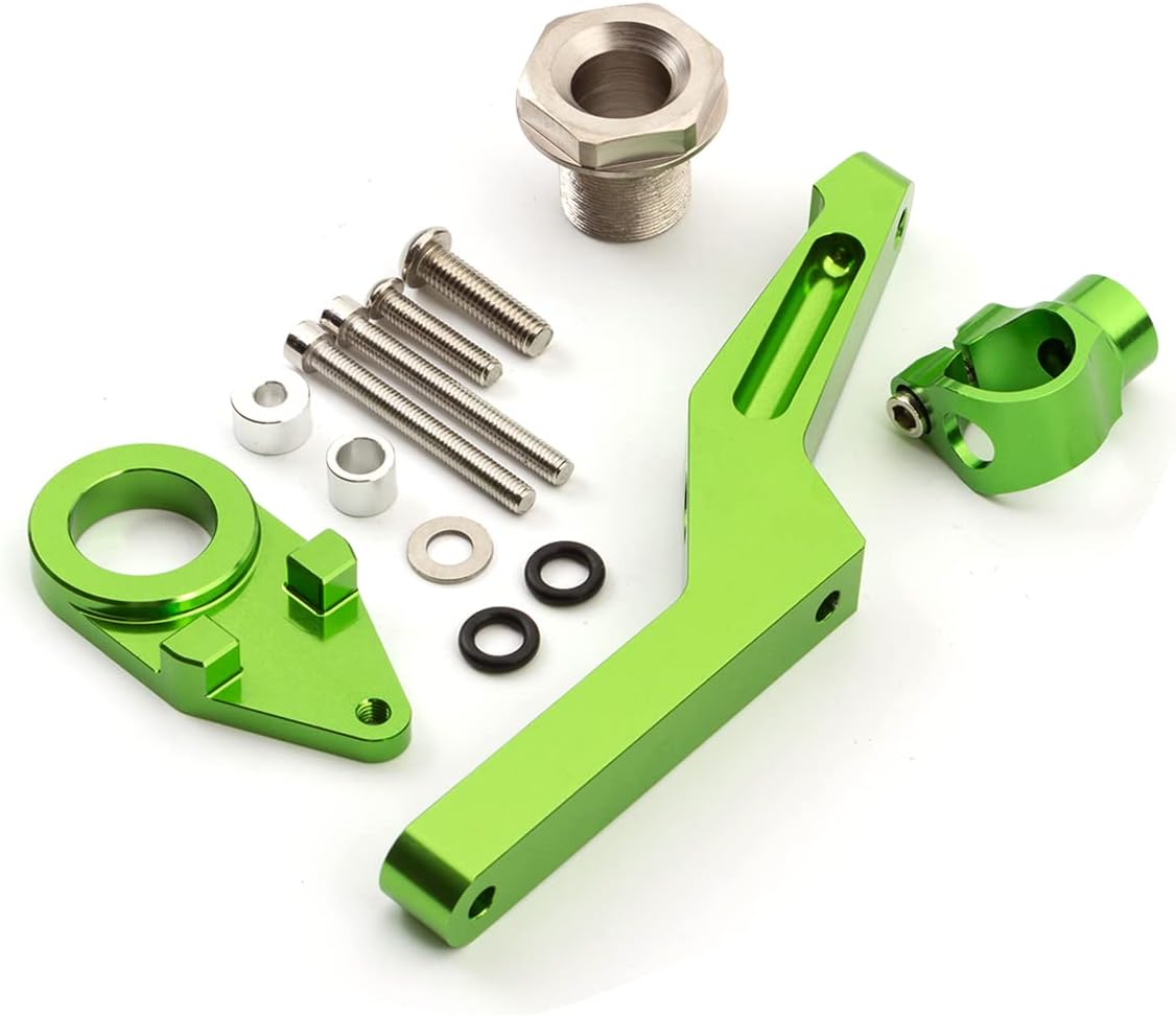 CNC Mounting Bracket Support Kit For Ninja600 ZX636 ZX6R 2009-2019 Motorcycle Steering Damper Stabilizer Red