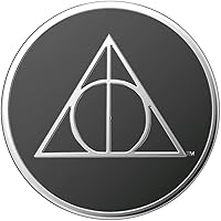 Vista 5 de PopSockets Agarre adhesivo para teléfono, soporte, soporte para teléfono, Harry Potter - Esmalte Deathly Hallows