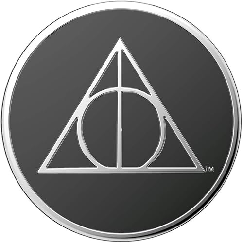 Miniatura 5 de PopSockets Agarre para teléfono con soporte expansible, Harry Potter PopGrip - Esmalte Deathly Hallows