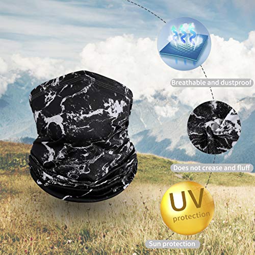 image for Achiou Neck Gaiter Face Mask Scarf Dust Sun Protection Cool Lightweigh