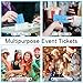 ESSENTIAL 500 Raffle Tickets, Good Luck Raffle Cards, Entry Form with Name, Phone & Email for Raffle, Events, Entry, Class Reward & Door Prize - 5 Color Selection (Blue)