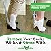 Sock Ox by Easy To Use Products, adjustable sock aid device for seniors, not for compression socks, travel-friendly for elderly with built-in shoe horn, up to 36 inches in length