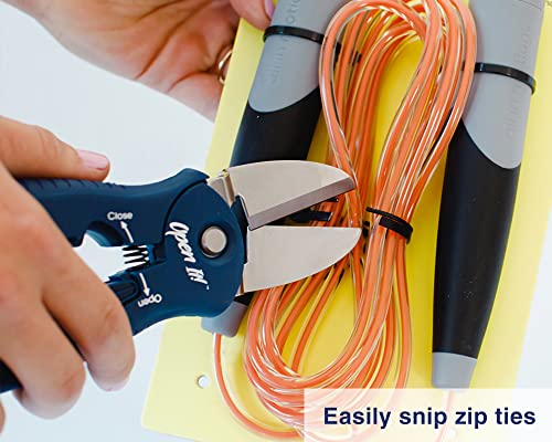 Zibra Open-It! All-In-One Multi Tool with Heavy-Duty Scissors, Box Cutter, Screwdriver, and Package Opener, Blue - Image 6