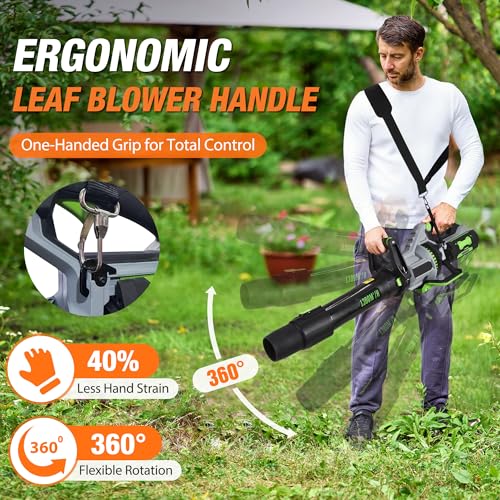 Ergonomic Leaf Blower Handle 2.0 – Lightweight Back-Saving Grip with Shoulder Strap – Fits EGO LB5300, LB5800, LB6150, LB6500, LB6504, LB6700, LB7654, LB8800, LB8803 - Especially for Women and Seniors by BVHAB - Image 4
