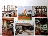  Bockwindmühle am Rosencafé. Mehrbild AK farbig, ungel. Fotos ca. 70ger Jahre. 6 verschiedene Ansichten. Gastraum Innenansichten, Gebäudeansicht, Winmühle.