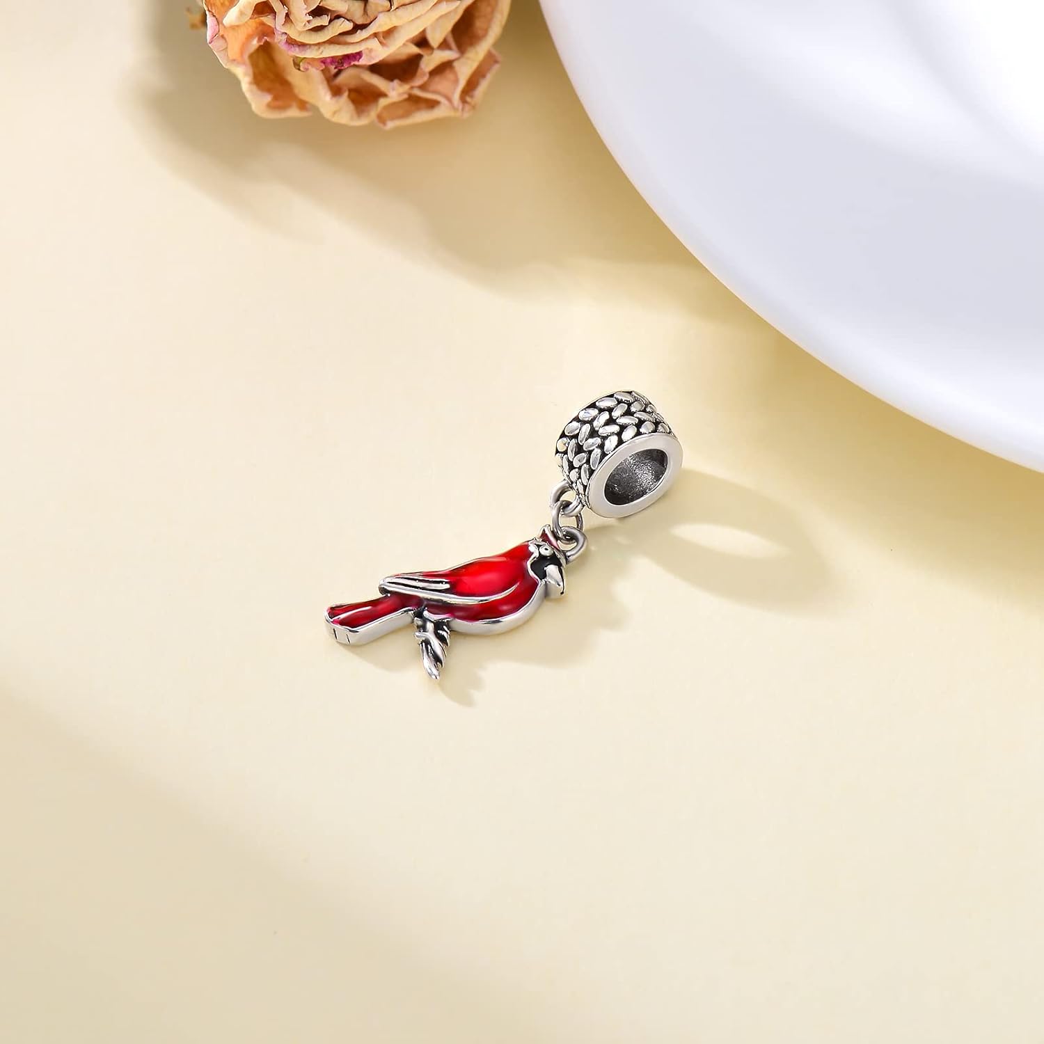 LONAGO Charms for Bracelets 925 Sterling Silver Red Cardinal/Phoenix/Blue Jay/Hummingbird Animal Dangle Charm Bird Bead Fit Bracelet Our Love Never Dies Gifts for Women Mom - Image 2