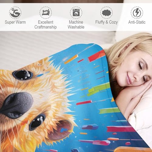 Couverture canapé hamster moelleuse pour cocooning au bureau - 4