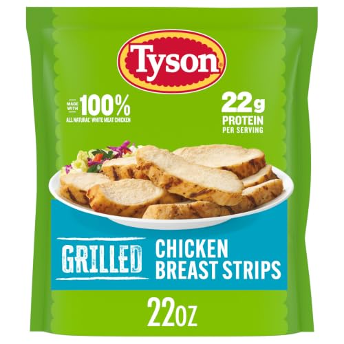 Tyson Grilled & Ready Chicken Breast Strips, Frozen, 22 Ounce
