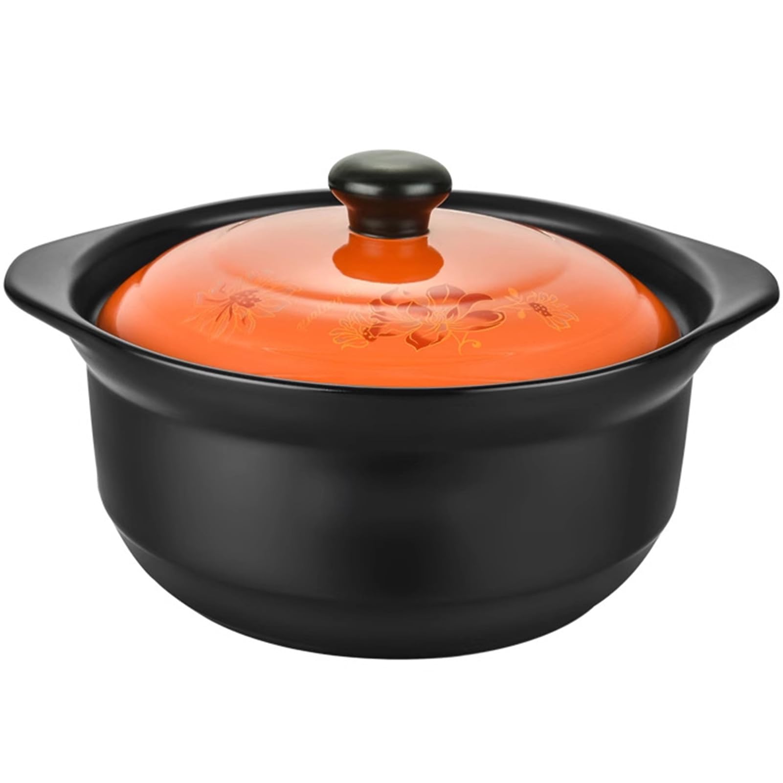 VHJdtE Ceramic stew pots, Saucepans Large Casserole Clay(4.5L/4.1Quarts)