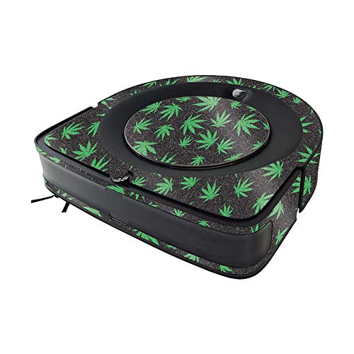 Image of MightySkins Glossy Glitter Skin Compatible with iRobot Roomba s9 Vacuum - Marijuana | Protective High-Gloss Glitter Finish | Easy to Apply and Change Styles | Made in The USA