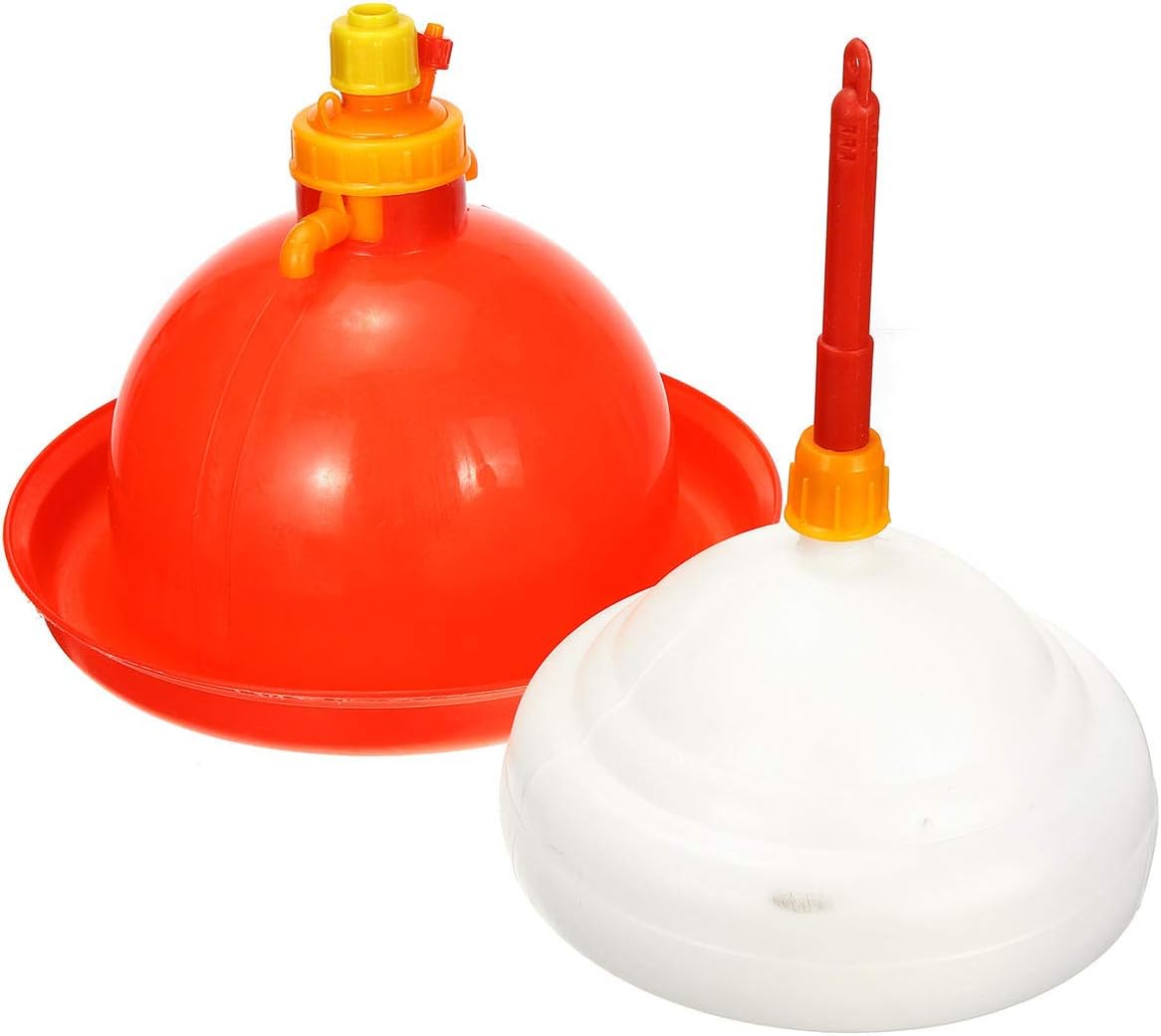 SGerste Automatic Drinking Fountain Brooder Waterer Drinkers for Feeding Poultry Chicken Duck Bird