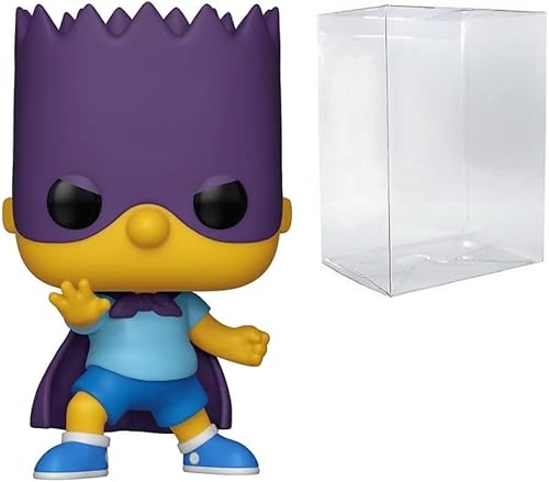 Funko The Simpsons Bart Simpson - Figura de vinilo Bartman Pop! (Con funda protectora de caja compatible), multicolor, 3.75