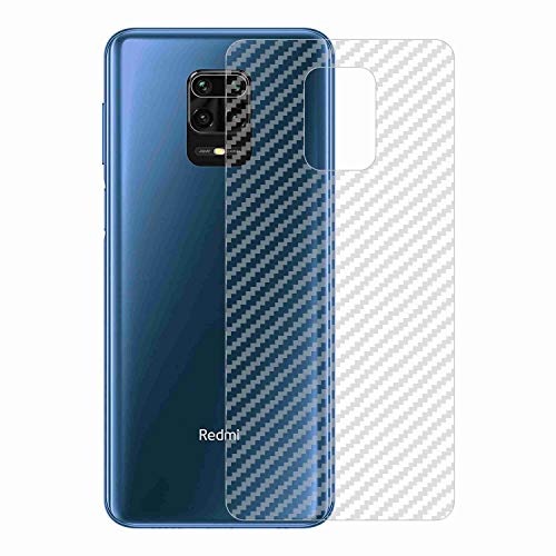 Image of Compatible with Redmi Note 9 Pro Back Screen Protective Film Carbon Fiber Skin Transparent Screen Guard Sticker