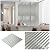Soulscrafts Beveled Mirror Glass Strip Tile, 12x12 Inch Mirror Backsplash Silver Tiles for Kitchen Bathroom Wall Pool 5 Sheets