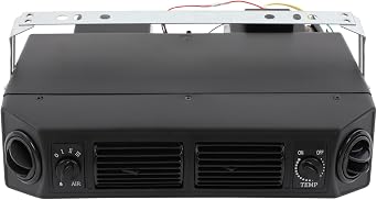 Universal Air Conditioning Evaporator, 24V 80W A/C Air Conditioning Evaporator Kit, 3 Levels Wind Speed Under-Dash A/C Heating Cooling Unit for Car Truck
