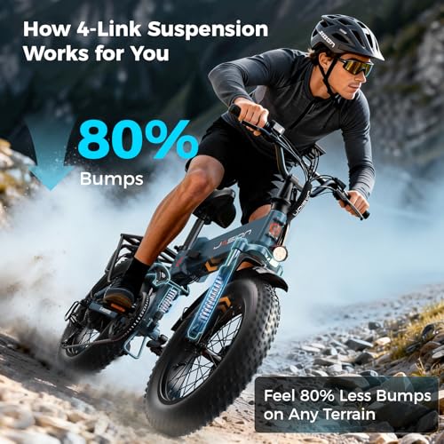 Image of Jasion X Hunter /PRO Electric Bike for Adults,1800W /1400W Peak 20''Fat Tire Foldable Ebike,Folding E Bike Up to 80 /70 Miles Range,720 /624WH Removable Battery,30 MPH E Bike,Certified by UL2849