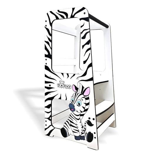 Torre de Aprendizaje Montessori Animales Divertidos DannyFunny (Zebra)