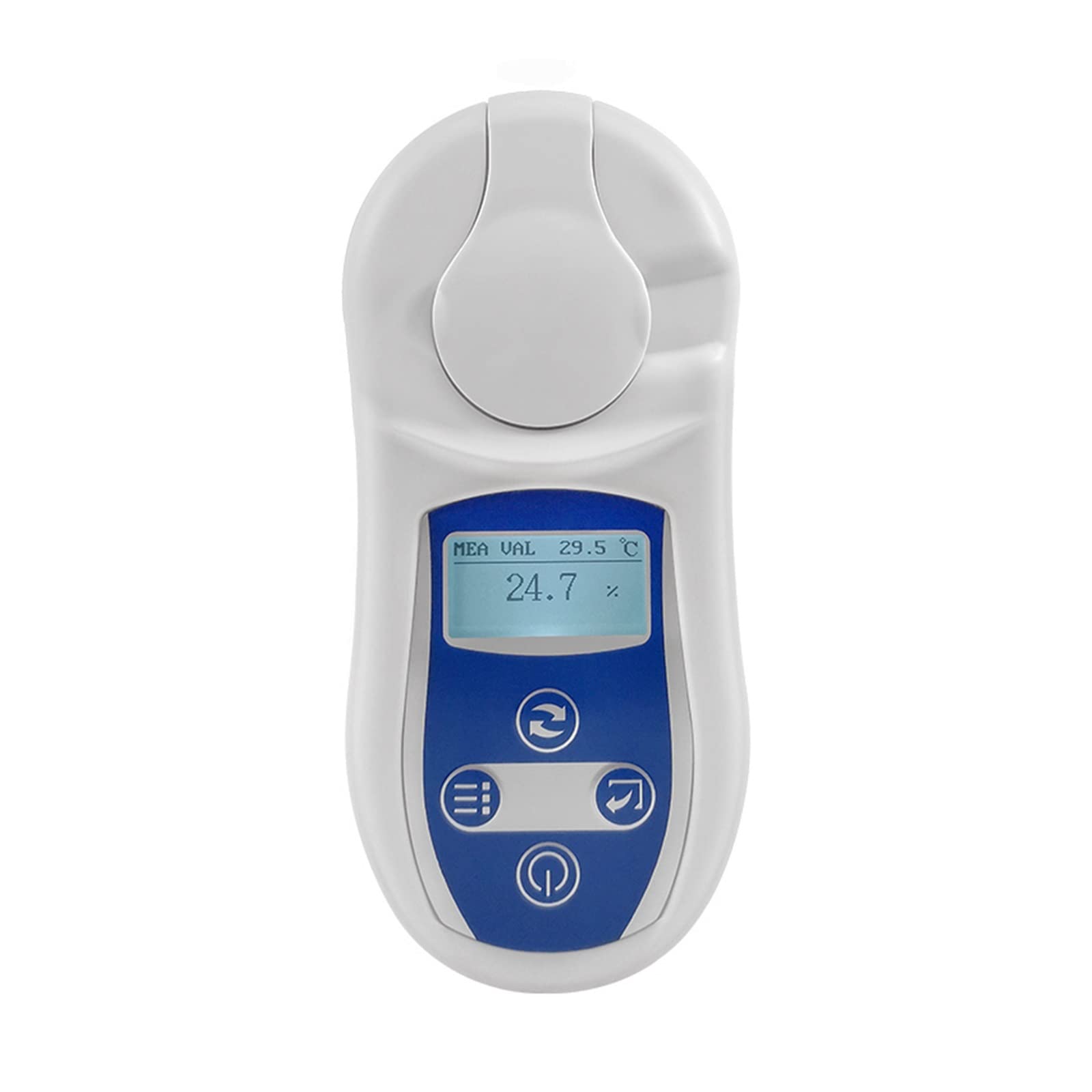 Refraktometer, 0-32% -53% digitaler Brix-Refraktometer for Fruchtsaft Bier Wein Getränke Zuckergehalt Messung Instrument Zuckermesser Brix Tester,für Heim(0-32 brix-with Box)