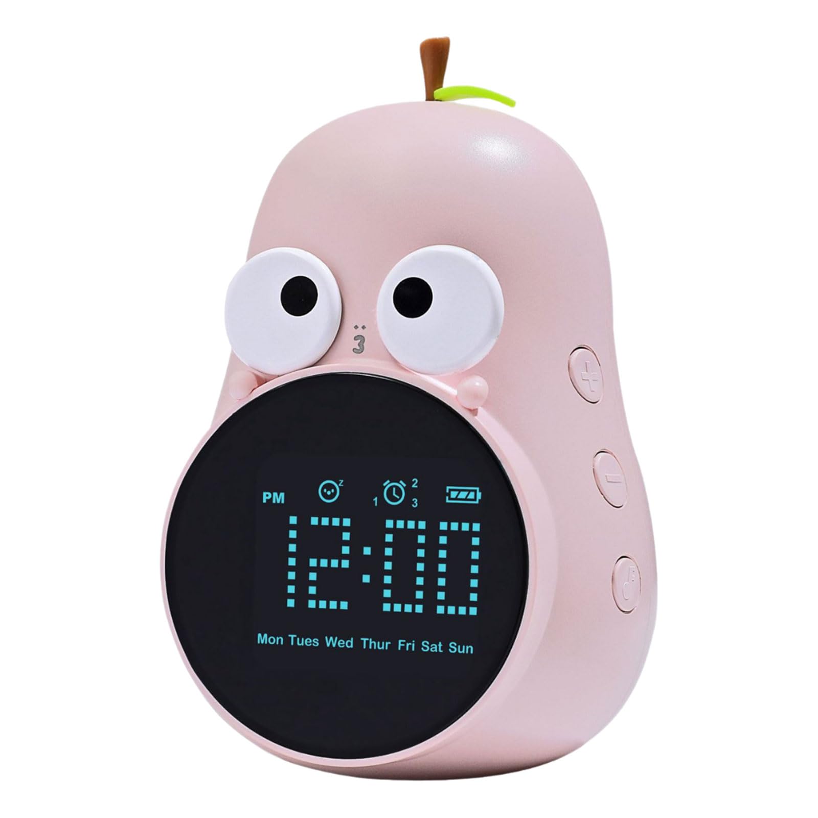 Kalttoy Table Clock Desk Decoration with Fun Cartoon Designing Alarm 1500mAh Long Use Battery for Bedroom or Desk Clock