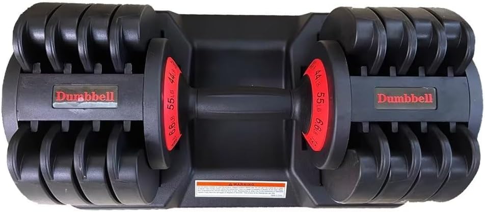 Adjustable Dumbbell Set 25/55LB Dumbbell Weights, 5 in 1 Free Weights Dumbbell with Anti-Slip Handle, Suitable for Home Gym Full Body Workout Fitness ?Single? 55LB-1PC