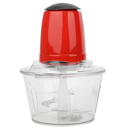 Electric Meat Grinder, Red, Food Processor, High Strength, Stainless Steel, Home for Vegetables Household Meats(red)