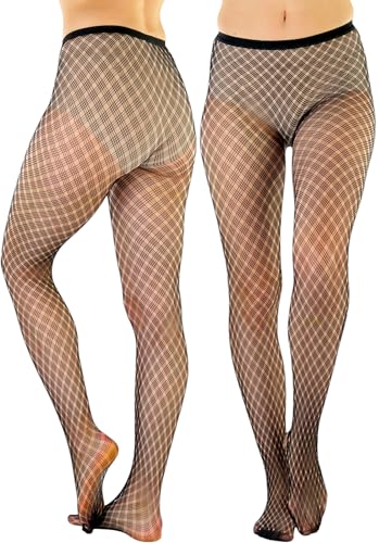 Image of ToBeInStyle Women's Argyle Checkered Diamond Rhombus Net Opaque Sheer Tights Pantyhose