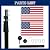 Hooomyai 20FT Telescopic Flag Pole Kit, Heavy Duty Aluminum Telescoping Flagpole Kit Fly 2 Flags, Outdoor In Ground Flagpole with 3x5 USA Flag & Black Ball Top for Residential or Commercial, Black