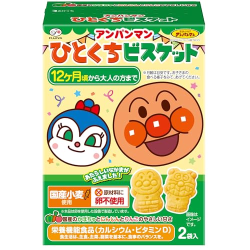 不二家 アンパンマンひとくちビスケット 72g×5個のサムネイル