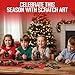 Iconikal 48-Count Christmas Scratch Art Bulk Pack Scratch Off Ornaments with 24 Sticks for Kids Holiday Crafts and Family Activities