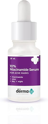 The Derma Co 10% Niacinamide Face Serum For Acne Marks & Acne Prone Skin For Unisex, 10ml (Dermaco)