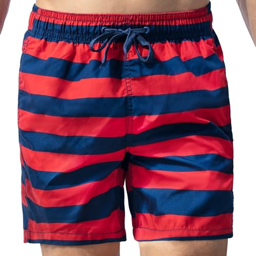 Image of Kanu Surf Men's Troy Stripe Swim Trunks