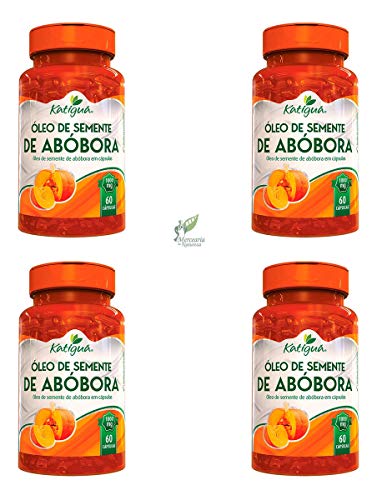 Kit 4 Óleo de Semente de Abóbora 60 Cápsulas Katigua