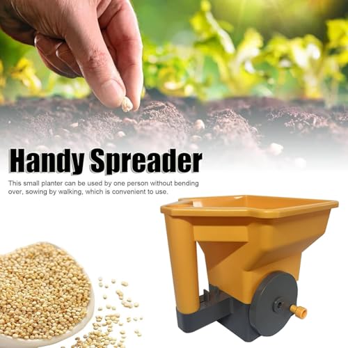 Manual Crank Adjustable Garden Spreader miniatura 2