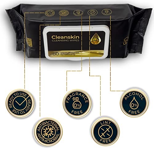 image for Ink Permanent CleanSkin [80-Count] Cleansing Safe Green Soap Tattoo Wi