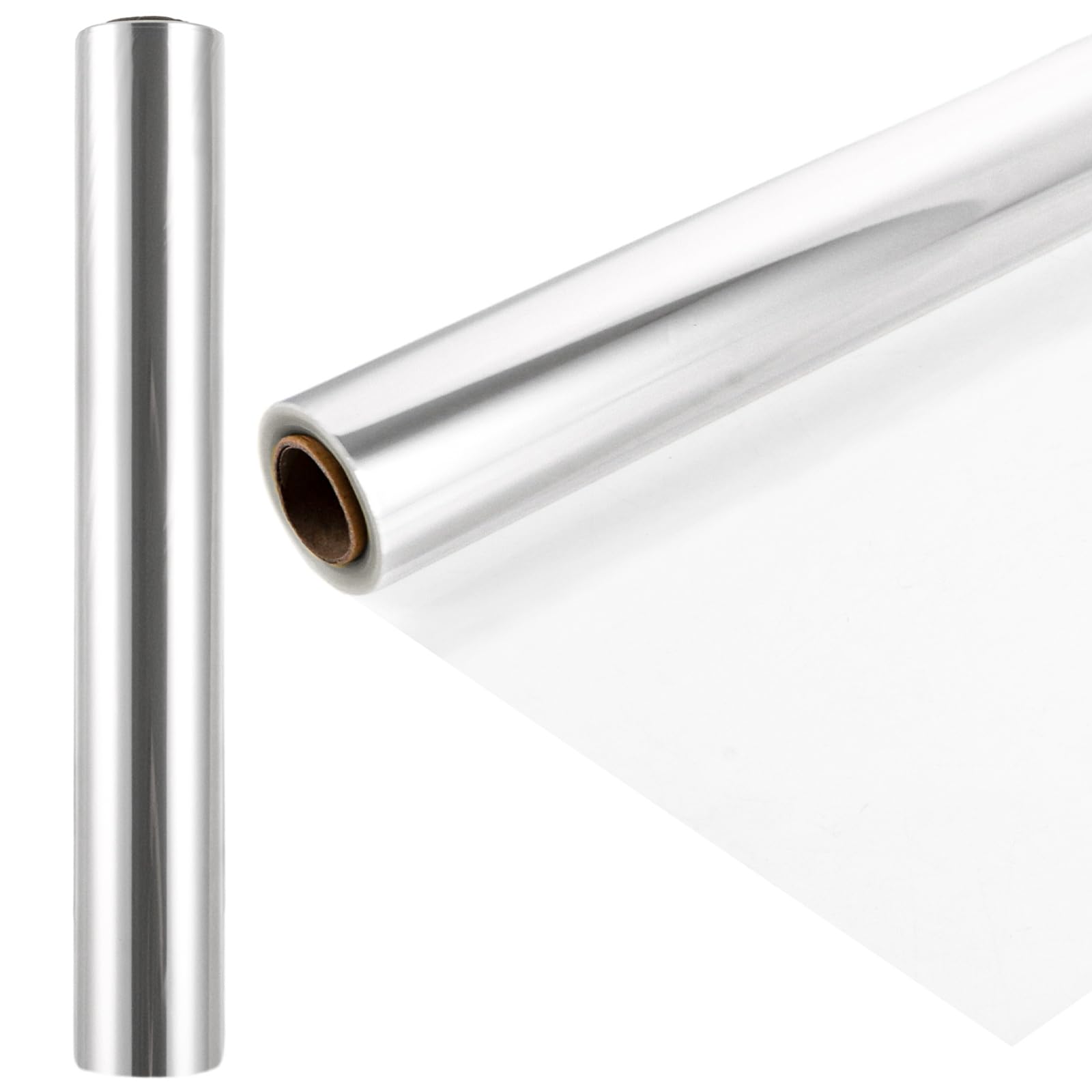 STARVAST 2 Stück 80CM x 30M Klare Cellophan Rolle - 3 Mil Dicke Zellophan Transparent, Klare Cellophan-Taschen Großes, Klares Verpackungspapier für Blumen Geschenkkörbe Wrap