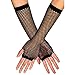 Produktbild Boland 03060 - Handschuhe New York, Schwarz, Einheitsgröße für Damen, Netzhandschuhe, Accessoire, Karneval, Themenparty, Mottoparty
