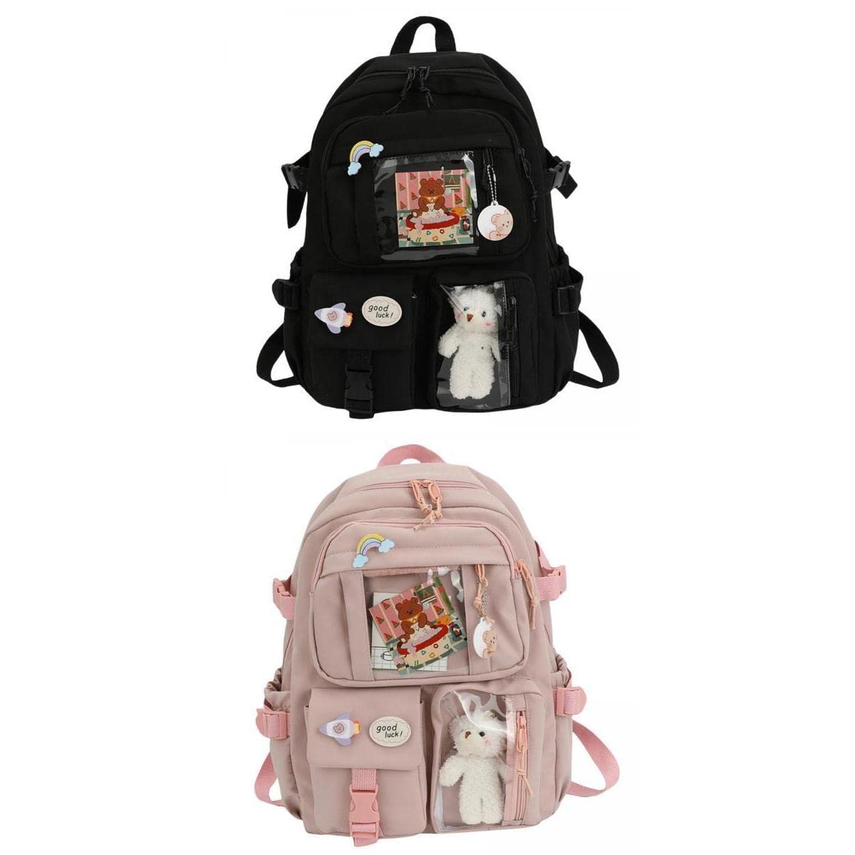 merishopp 2x Women Backpacks Travel Bag Multi-Pocket Handbags Rucksack Anti Theft-picture-36