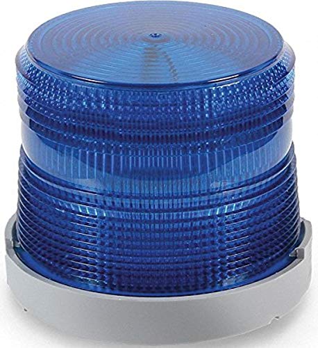 Edwards Signaling 48XBRMB120A Xtra-Brite LED Multi-Mode Beacon, Polycarbonate/ABS Blend Base, 120V AC, Blue