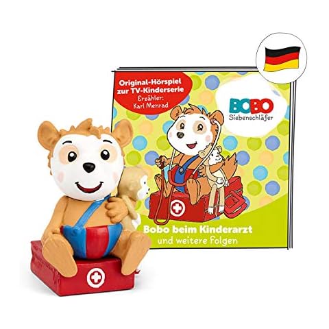 tonies Hörfiguren für Toniebox, Bobo Siebenschläfer - Bobo beim Kinderarzt, Original Hörspiel zur TV-Kinderserie, ab 3 Jahren, Spielzeit ca. 46 Minuten Cover