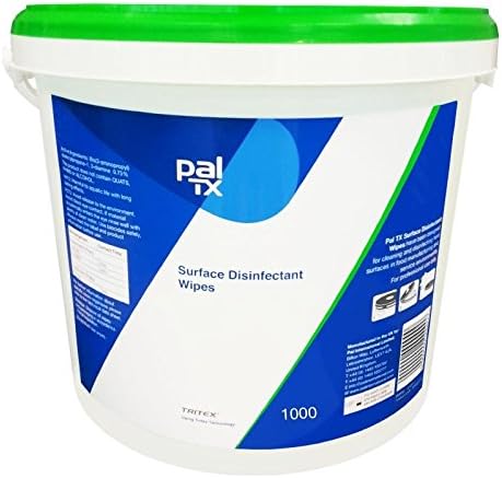 Pal TX Surface Disinfectant Alcohol Free Cleaning Wipes - Bucket 1000 Wipes